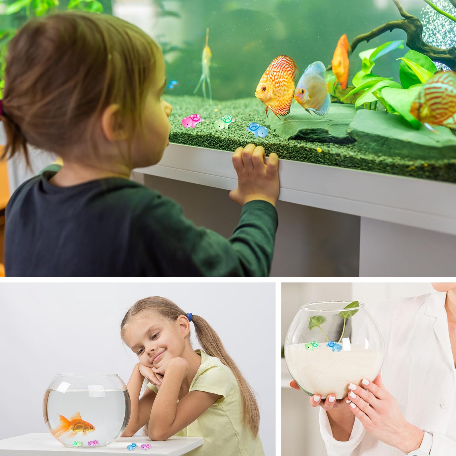 Mini Tortue Marine Lumineuse, 10 Pièces, Brille Dans La Nuit, Petites Figurines De Tortue Pour Jardin, Décoration De Paysage En Mousse Miniature