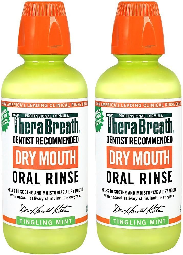 Dry Mouth Oral Rinse, Tingling Mint, Dentist Formulated, 16 Fl Oz (2-Pack)