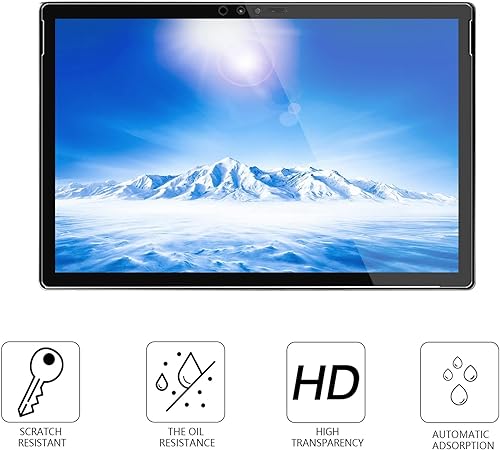 Vista 36 de Paquete de 2 protectores de pantalla de vidrio templado Megoo para Microsoft Surface Pro 9 2022/Surface Pro 8/Surface Pro X 13 pulgadas, fácil