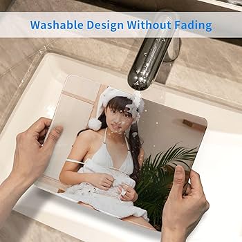 Amazon.co.jp：黒宮れい3 防水 滑り止め コンピューター マウスパッド