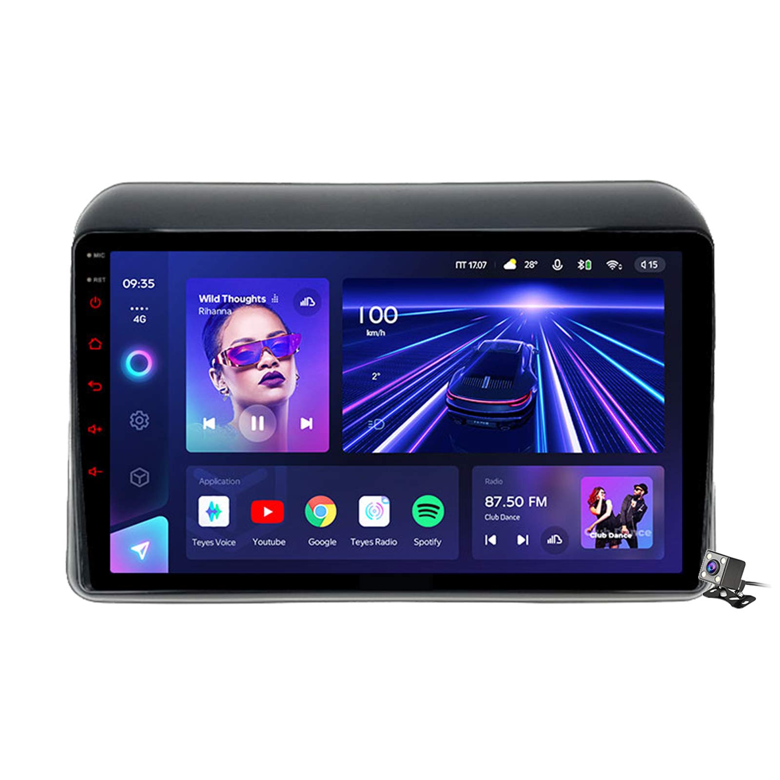Buy HARBERIDE 9 Inch Touch Screen 2 Din Android 10 Car Stereo for