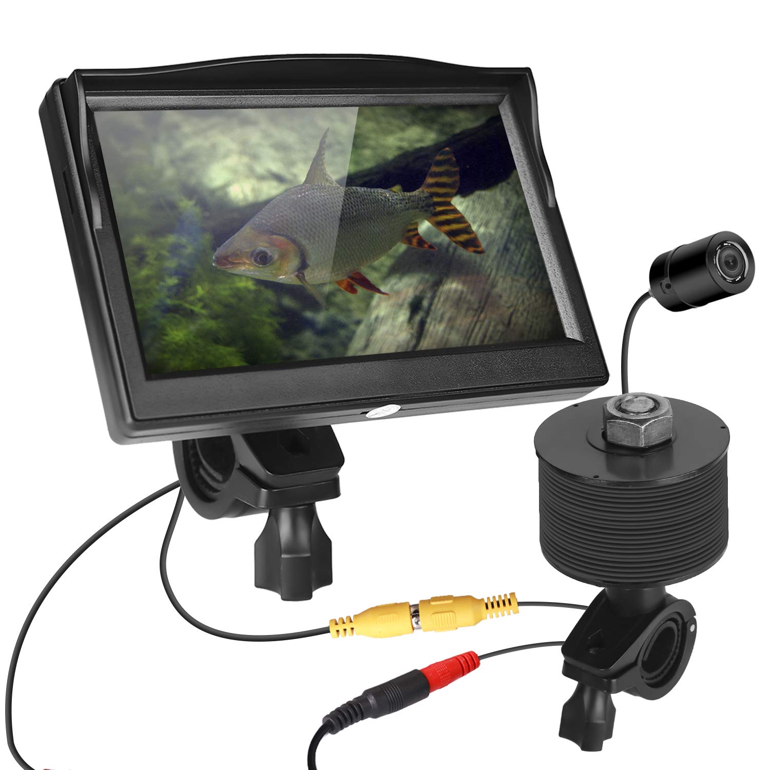 Amazon | AIEK 5インチポータブル監視モニターセット 釣りカメラ 魚群