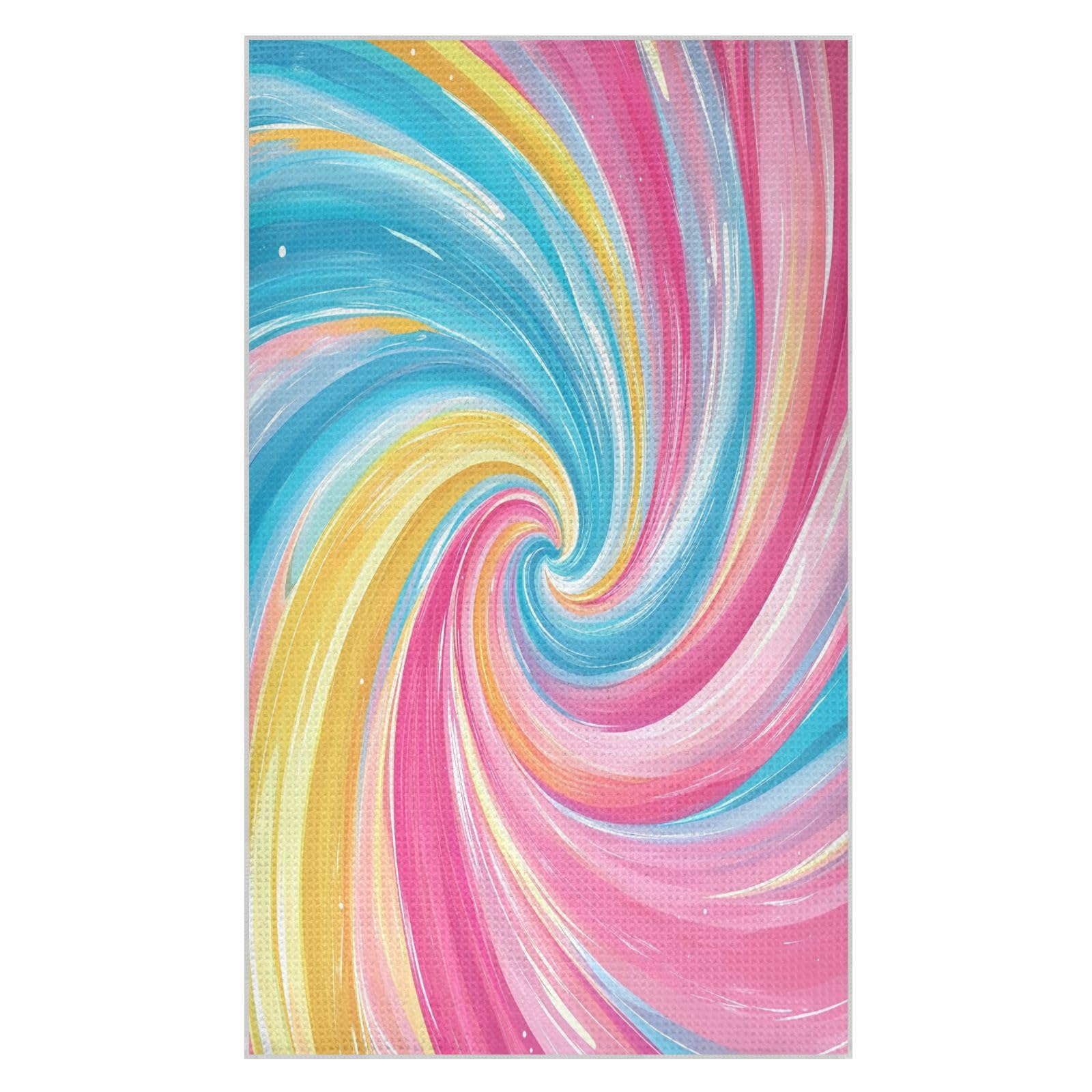 BURSTDDY Colourful Swirls Kitchen Towels,Absorbent Dish Towels 1 Pack