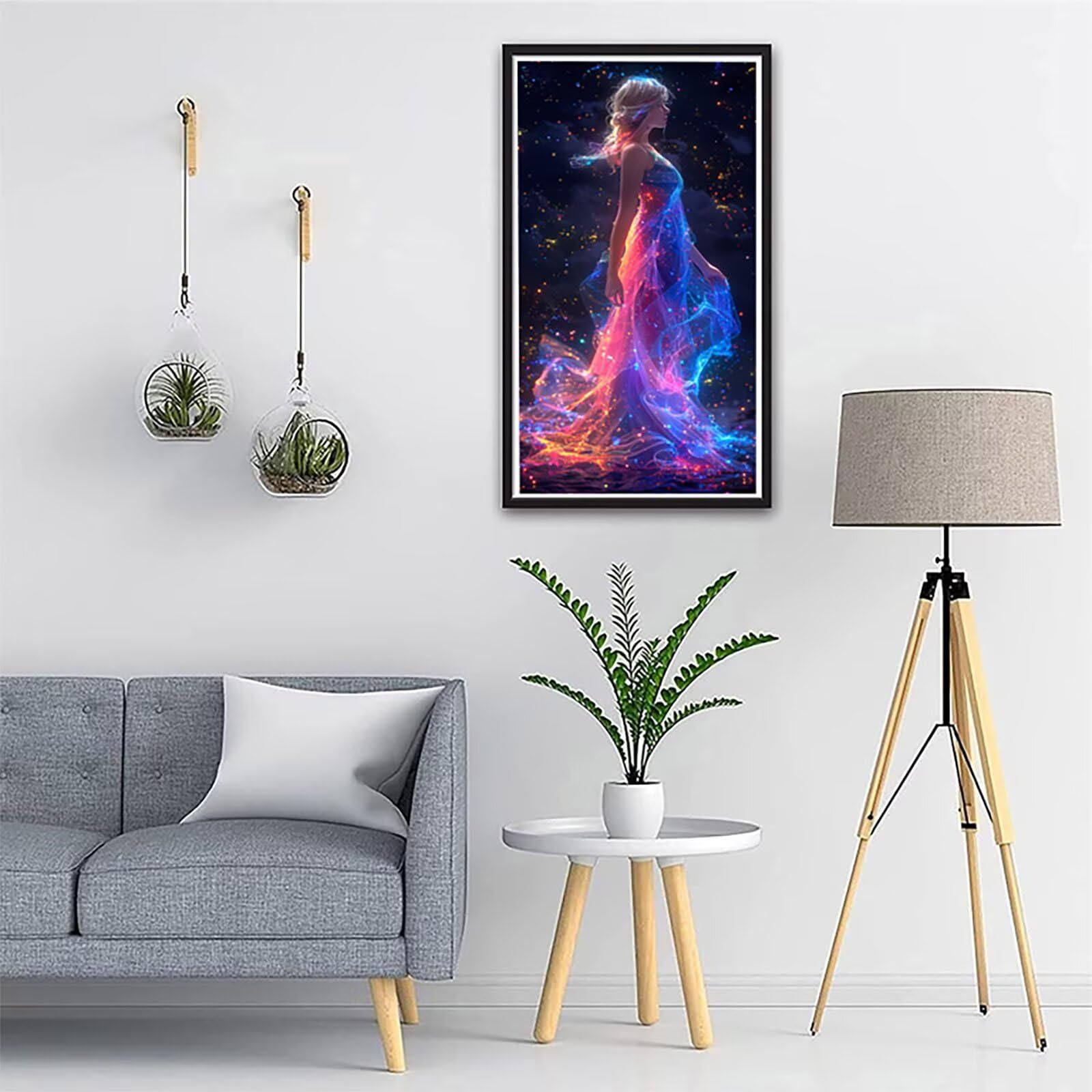 Dipingere con i Numeri Adulti Donna, Dipingere con i Numeri Dea, Fai da te Paint by Numbers per Principianti, Hobby Creativi Adulti, Painting by Numbers per Decorazioni Casa Regalo 80x160cm 3-3531