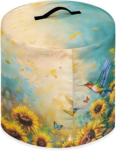 Miniatura 8 de Hinthetall Hummingbird Rose - Funda para olla a presión compatible con freidora de aire, funda protectora redonda con asa superior y 2 bolsillos