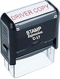 StampExpression - Driver Copy Office Self Inking Rubber Stamp - Red Ink (A-5277)