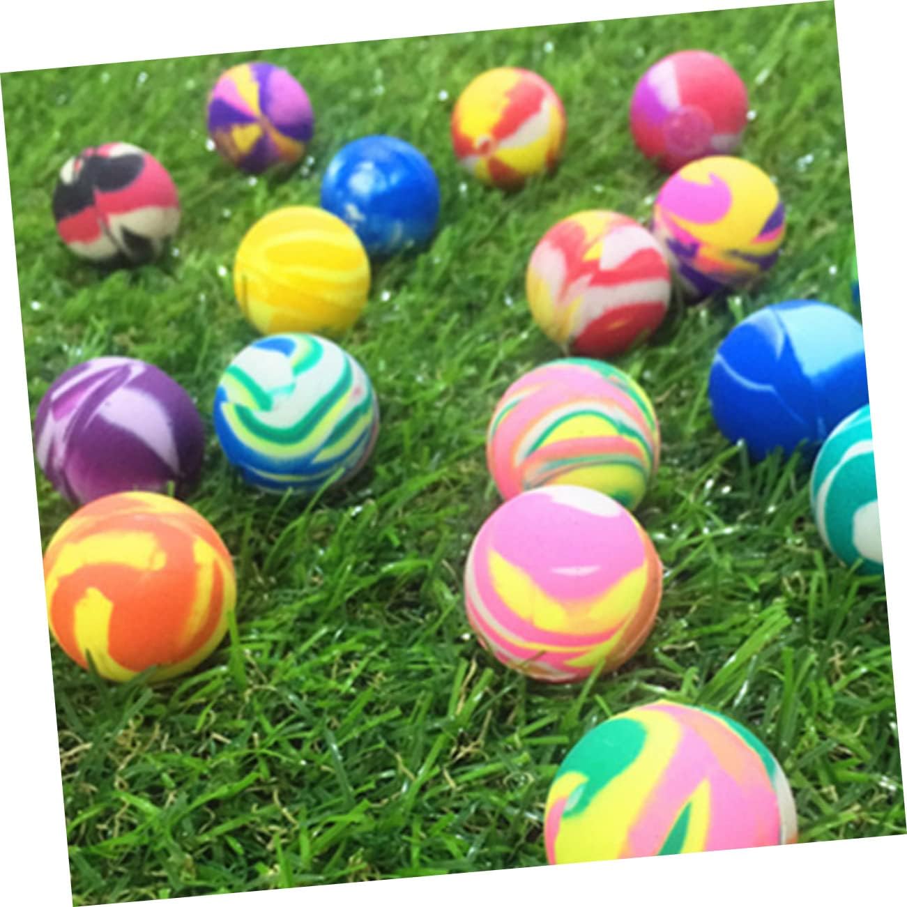25Pcs Mixed Color Rubber Jumping Balls Bouncy Balls for Outdoor Play Parties and Games