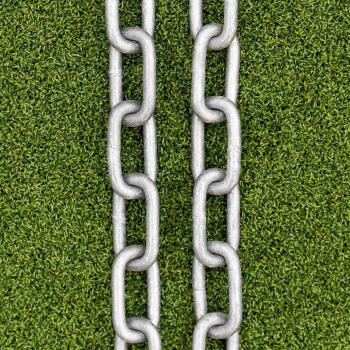 FORZA Goal to Fence Chain Anchors – Set of 2 Galvanized Steel Chains with Snap Hooks for Secure Soccer Goal Installation | 1.8ft and 10ft Lengths