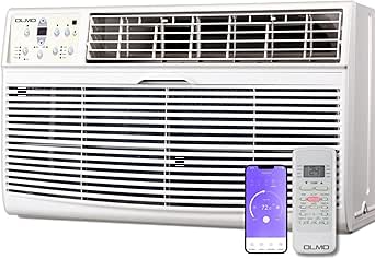 Olmo 8,300 BTU Through-the-Wall Air Conditioner with Remote Control and Smart Kit