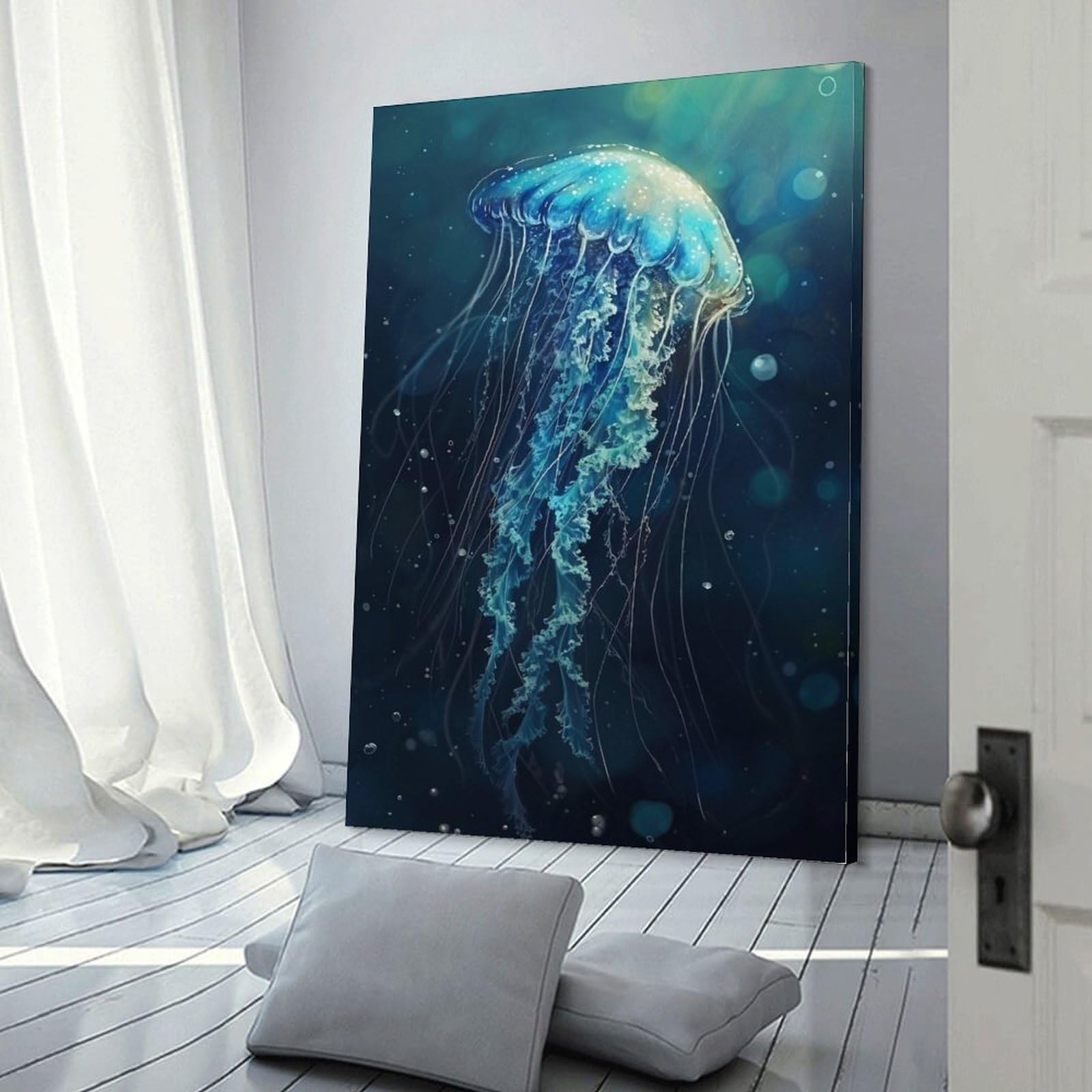 海月 クラゲ アート 絵画 壁飾り インテリア イラスト 海 深海魚 海の生き物 海月 クラゲ アート 絵画 壁飾り インテリア イラスト 海 深海魚 海の