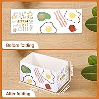 Vista 2 de 100 recipientes de papel para llevar, cajas para sándwich, mini cajas de hamburguesas, bandeja de pan para llevar recipientes de alimentos