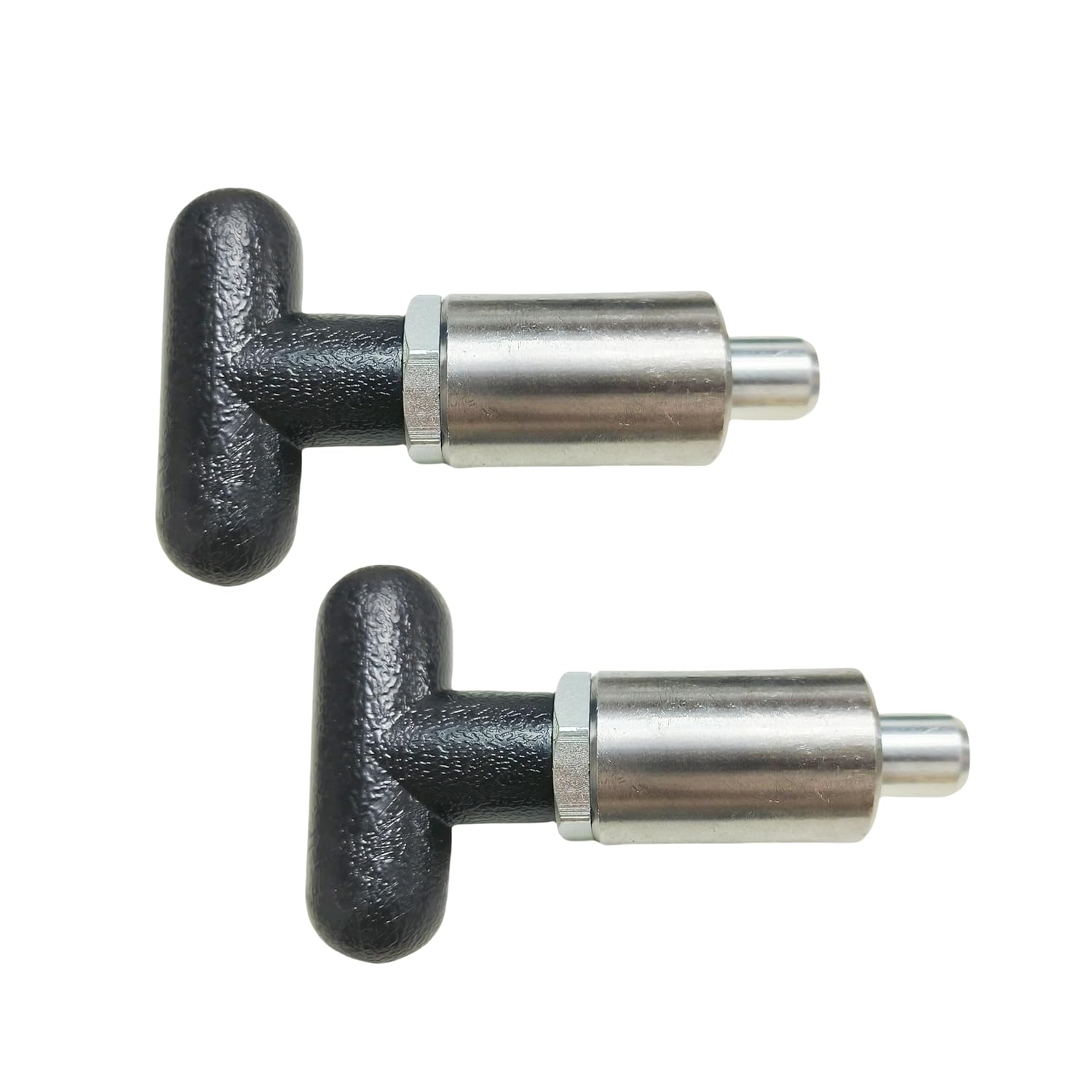 Handle Spring-Loaded Pull pins, Steel Spring plungers/Dowel pins, Handle Pull Rod knobs, Screw Locks with Platform (T-Handle 1/2in-2Pcs)