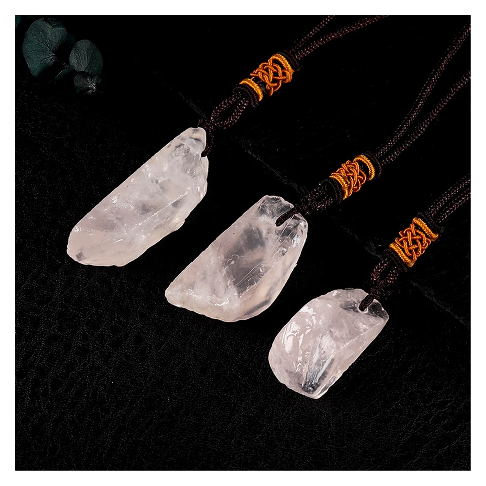 RARA Piedra Preciosa Cristal Natural para Mujer o Colección Mineral, con Zapatilla de Ámbar Rosa y Esmeralda Roja como Regalo