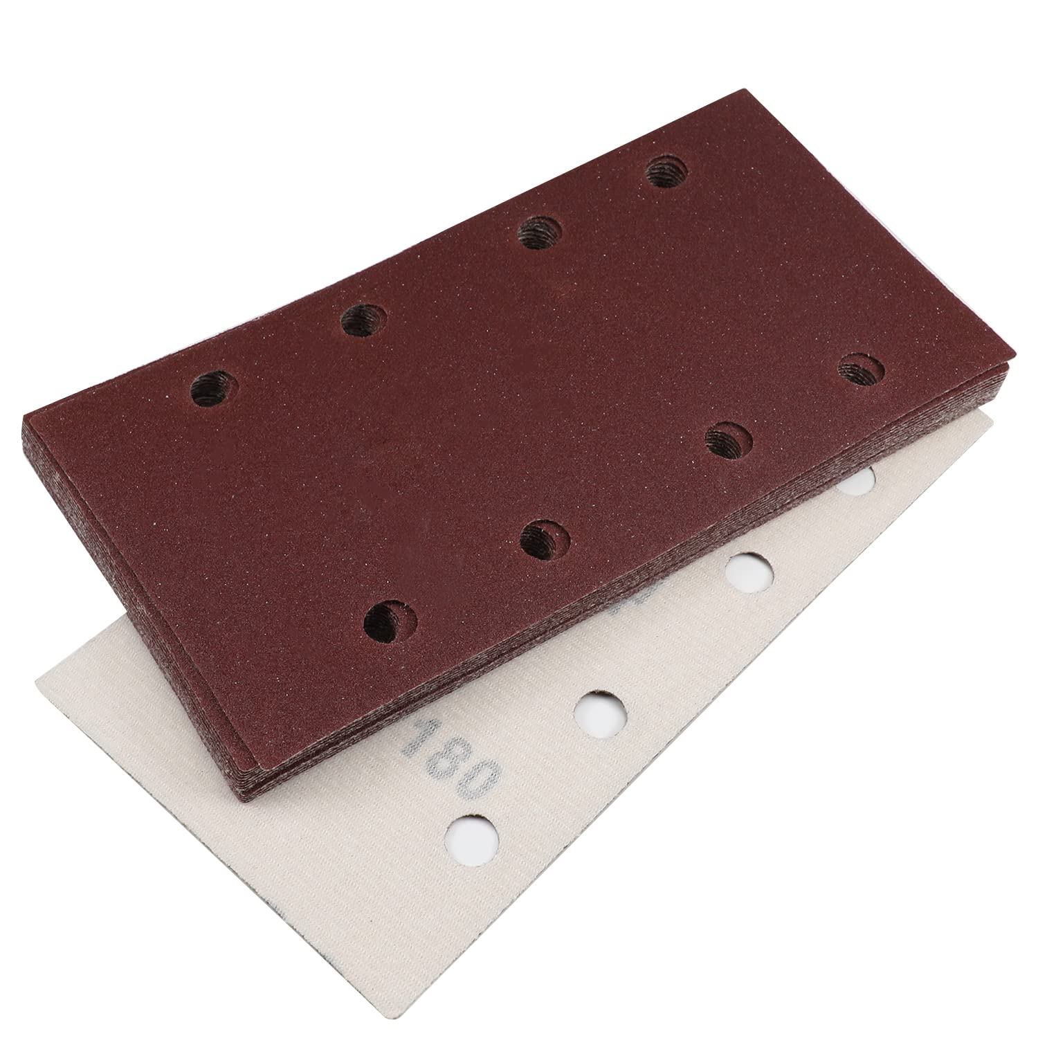 Auniwaig 10PCS 120 Grits Hook And Loop Pads Sanding Disc 12 Inch No Hole Aluminum Oxide Round Flocking Sandpaper For Sanding Grinder Polishing