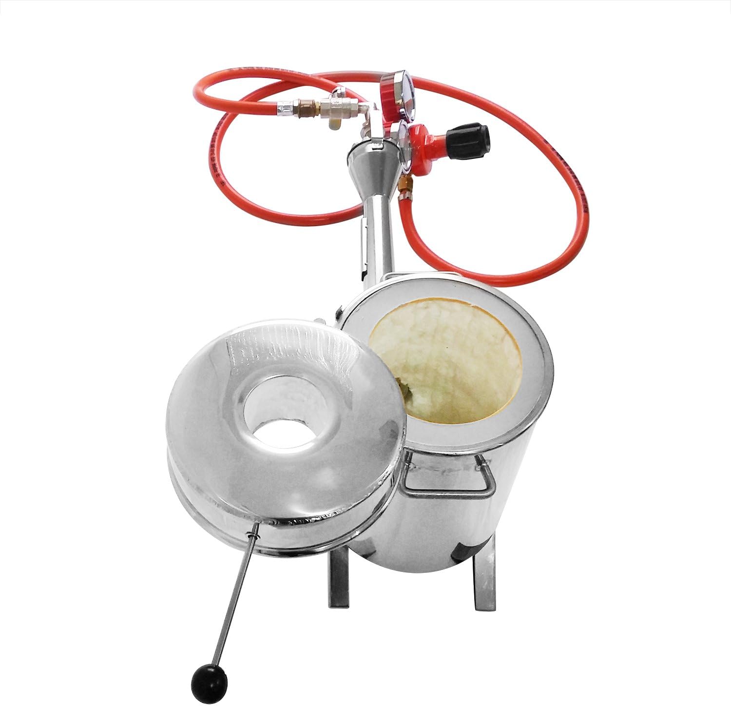 Fucina Forges 4Kg Propane Metal Melting Furnace Gas Forge Gold Silver Smelting Furnace with Piezo Igniter