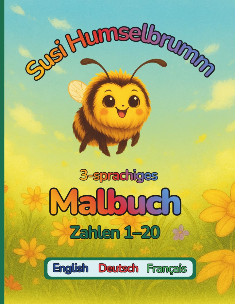 Susi Humselbrumm, Zahlen 1-20 Englisch/Deutsch/Französisch: 3-sprachiges Malbuch