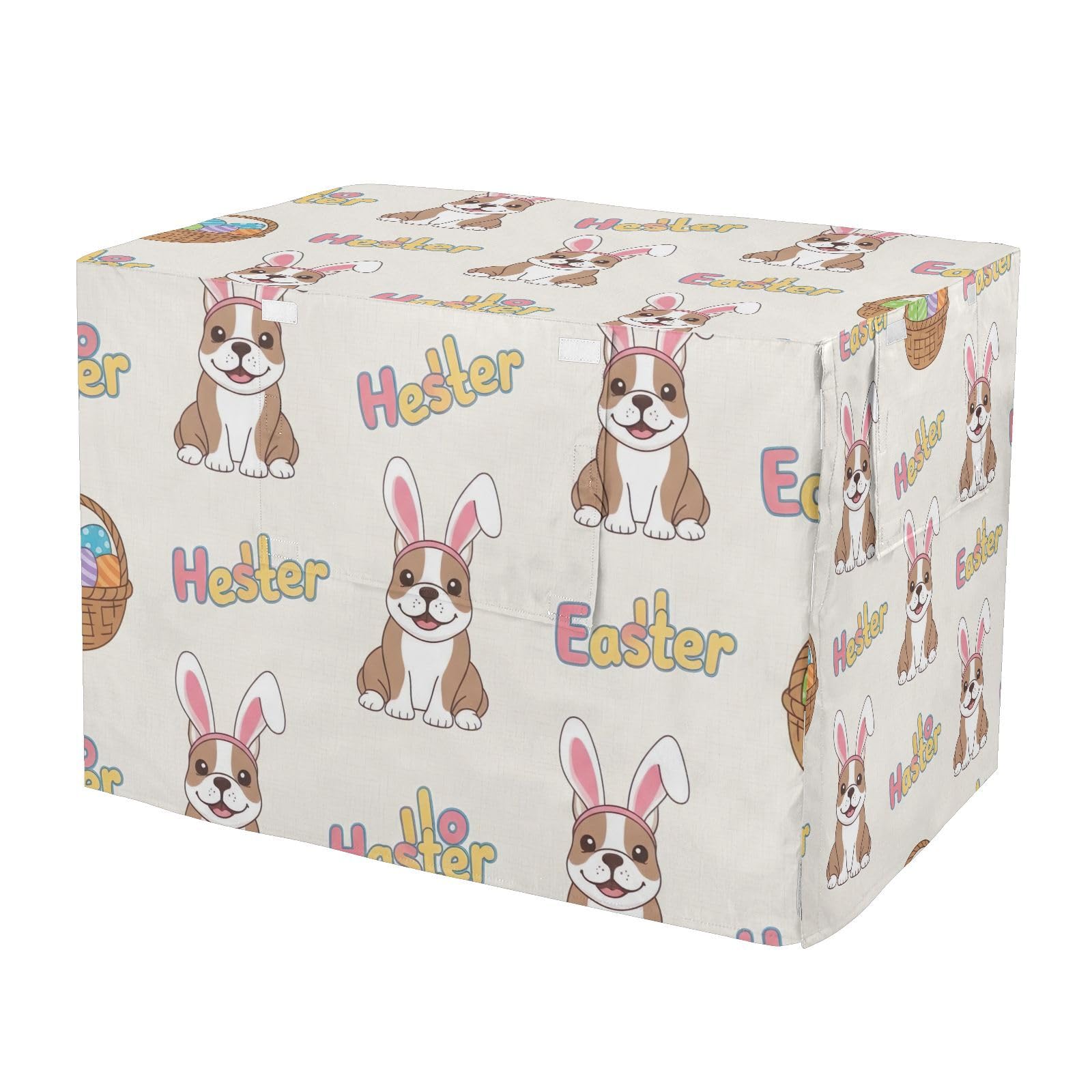 Housse de cage pour chien motif bouledogue pour le salon