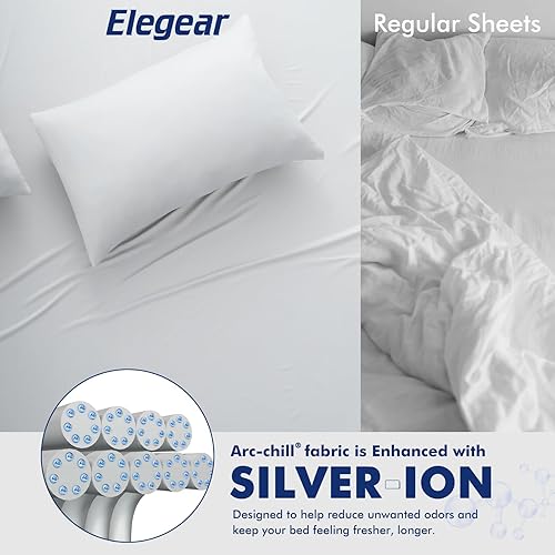 Miniatura 3 de Elegear Cooling Blankets for Hot Sleeper Queen, Arc-Chill 3.0 Cool Fiber with Silver Ion for Sensitive Skin, Ultra Lightweight Breathable Summer