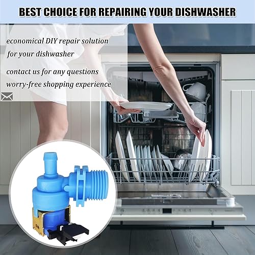 Miniatura 7 de Válvula de entrada de agua para lavavajillas W10327249 WPW10327249 WPW10327249 W11130743