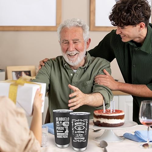 Miniatura 4 de Regalos de Abuelo en Español Vaso de 20 onzas, Regalos para Abuelo, El Mejor Abuelos Del Mundo, Los Mejores Regalos de Abuelos de Nietos, Regalo