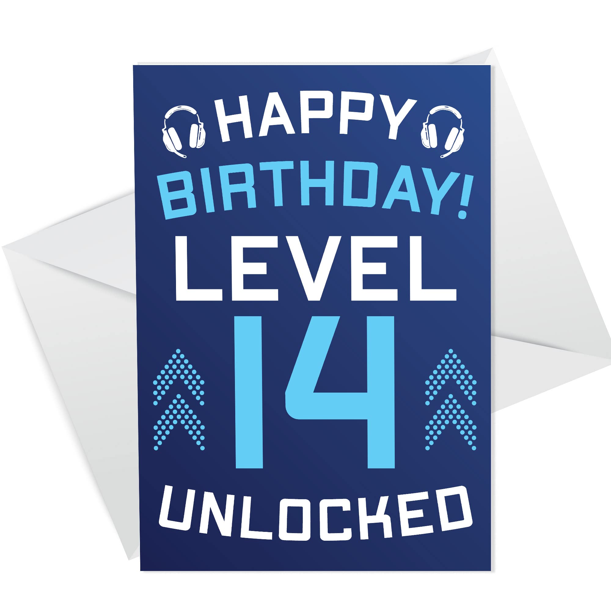 RED OCEAN 14th Birthday Gamer Card For Son Brother Gaming Theme Birthday Card For Boys
