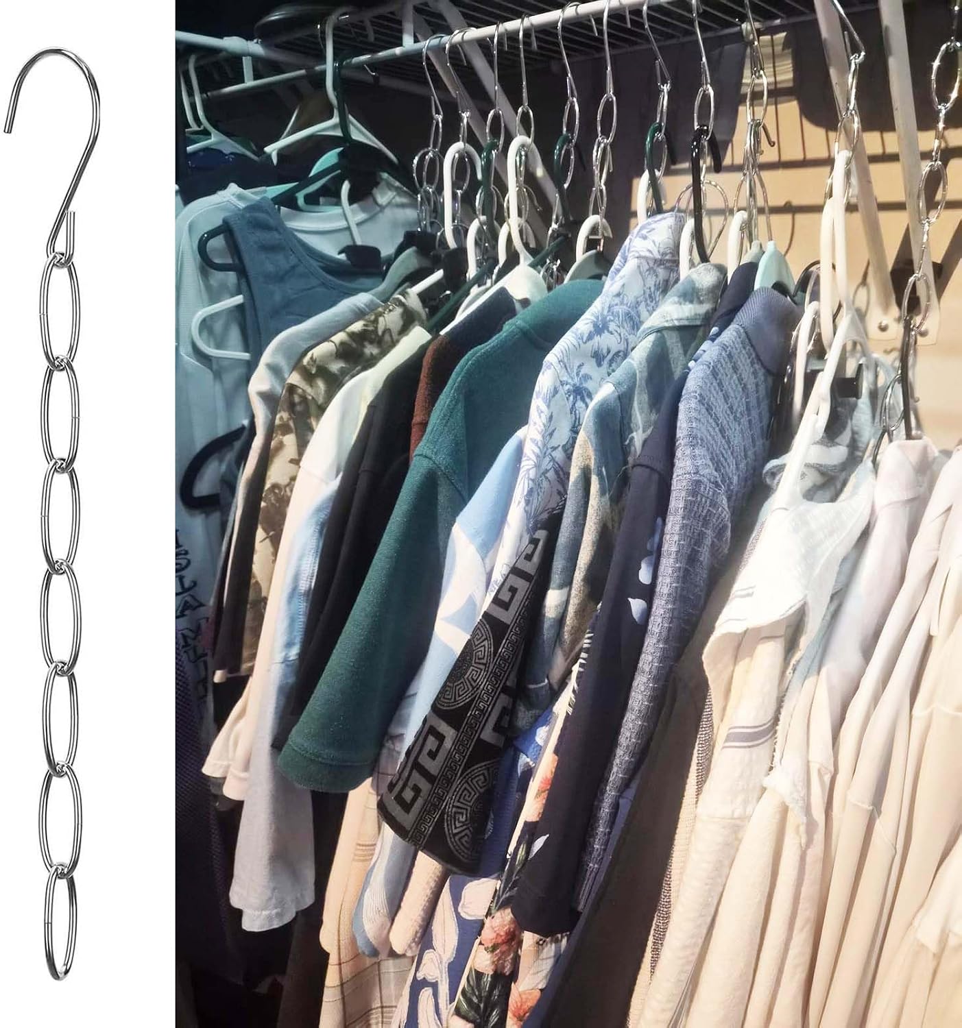 Space Saving Hanger for Clothes Travel Hangers Organizer, 6-Pack