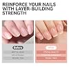 Gelike ec Nail Hardener Growth Nail Groove Filler: 6 in 1 Nude Pink Nail Strengthener Repair for Thin Damaged and Brittle Nails