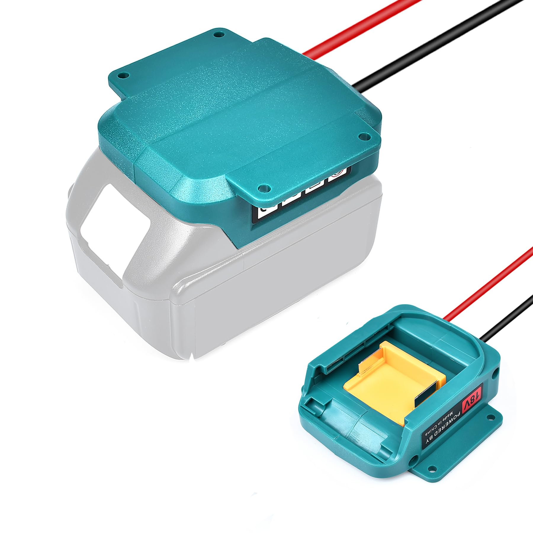 Fiihio for Power Wheels Adapter Compatible with Makita 18V Battery