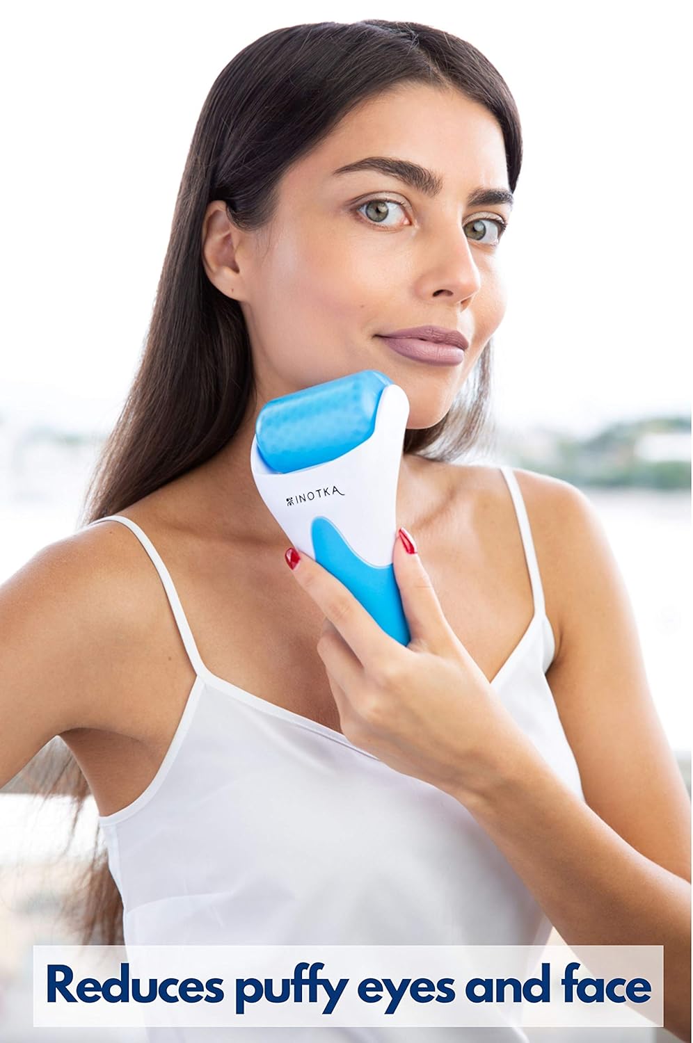 Ice Roller for Face and Eye Puffiness Relief, Cold Roller for Migraine Relief, Facial Ice Roller for Face and Body, Lymphatic Drainage Tool : Beauty & Personal Care
