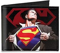 Vista 1 de Buckle-Down Cartera de lona con doble pliegue-Uperman Forever Clark Kent-Superman