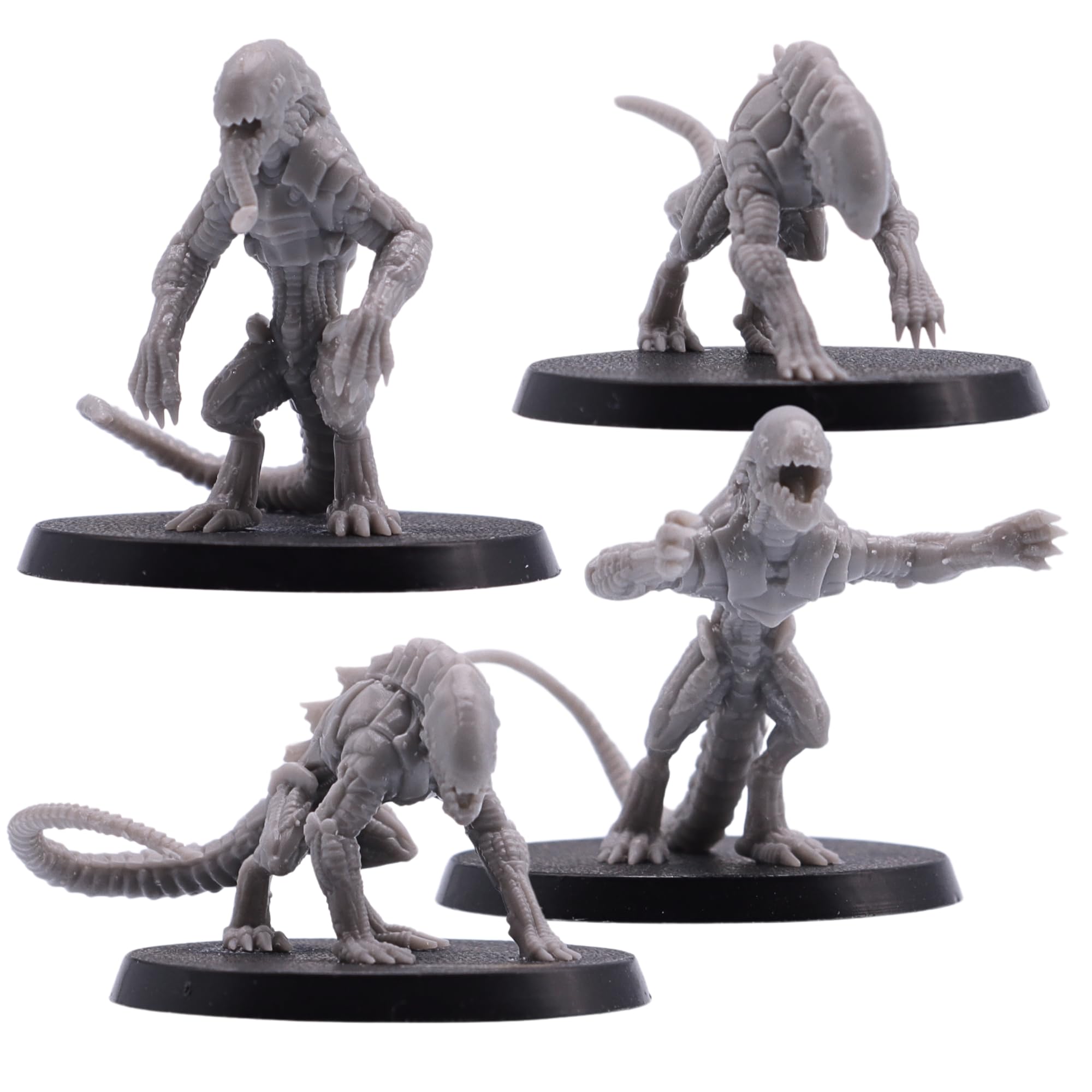 Hounds of Tindalos  4 Alien Monster Miniatures | 28mm-34mm Scale Creatures | Epic Miniatures | 50mm Base Unattached | Resin Figures for RPGs & Sci-Fi Wargames