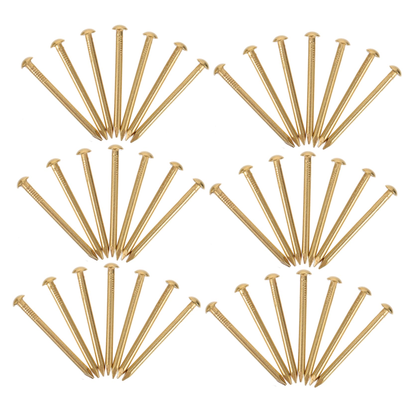 Clou à tête ronde cuivre doré pour fixation et réparation de meuble