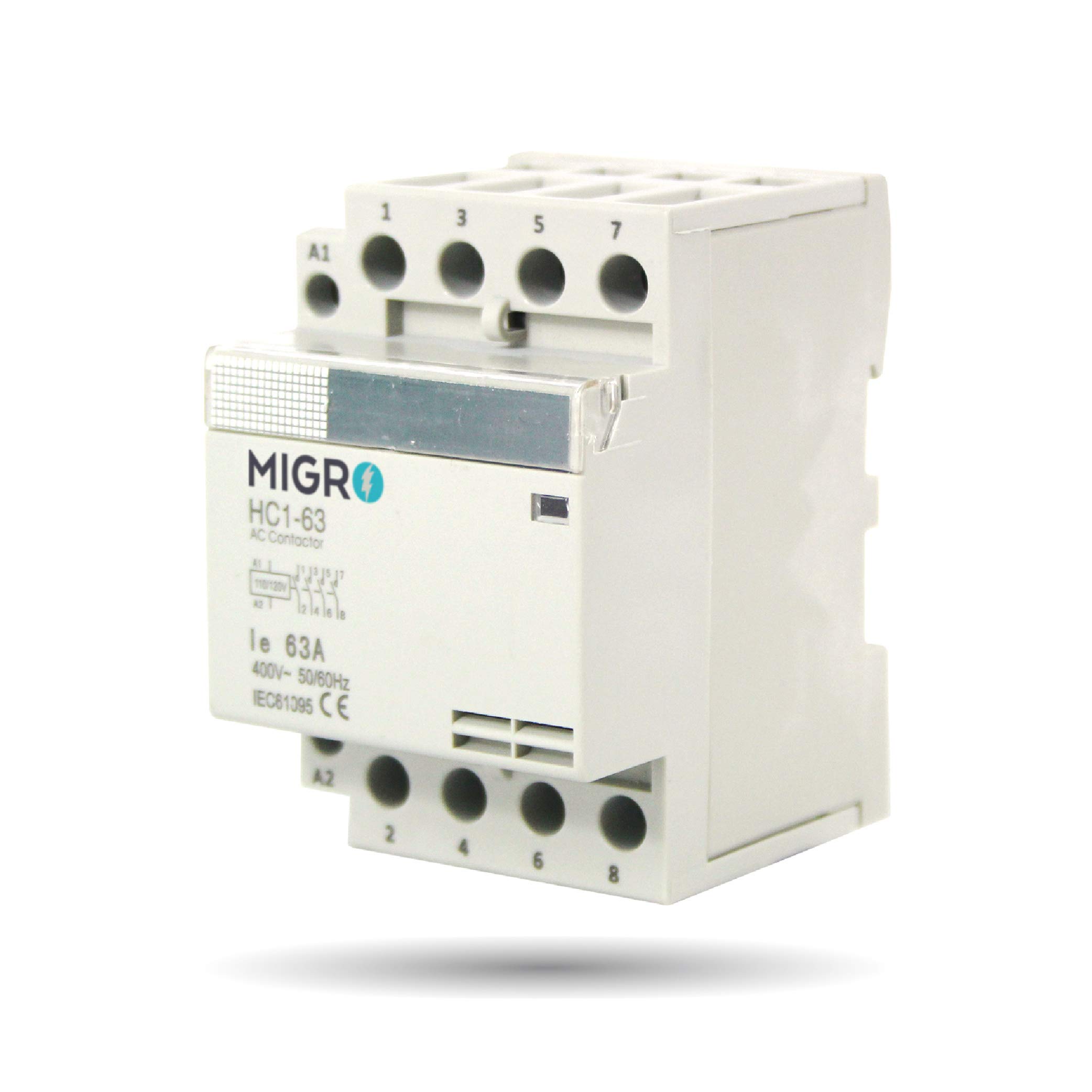 Snapklik.com : 4 Pole, 60 AMP, 110/120 VAC Normally Open Coil Heavy ...