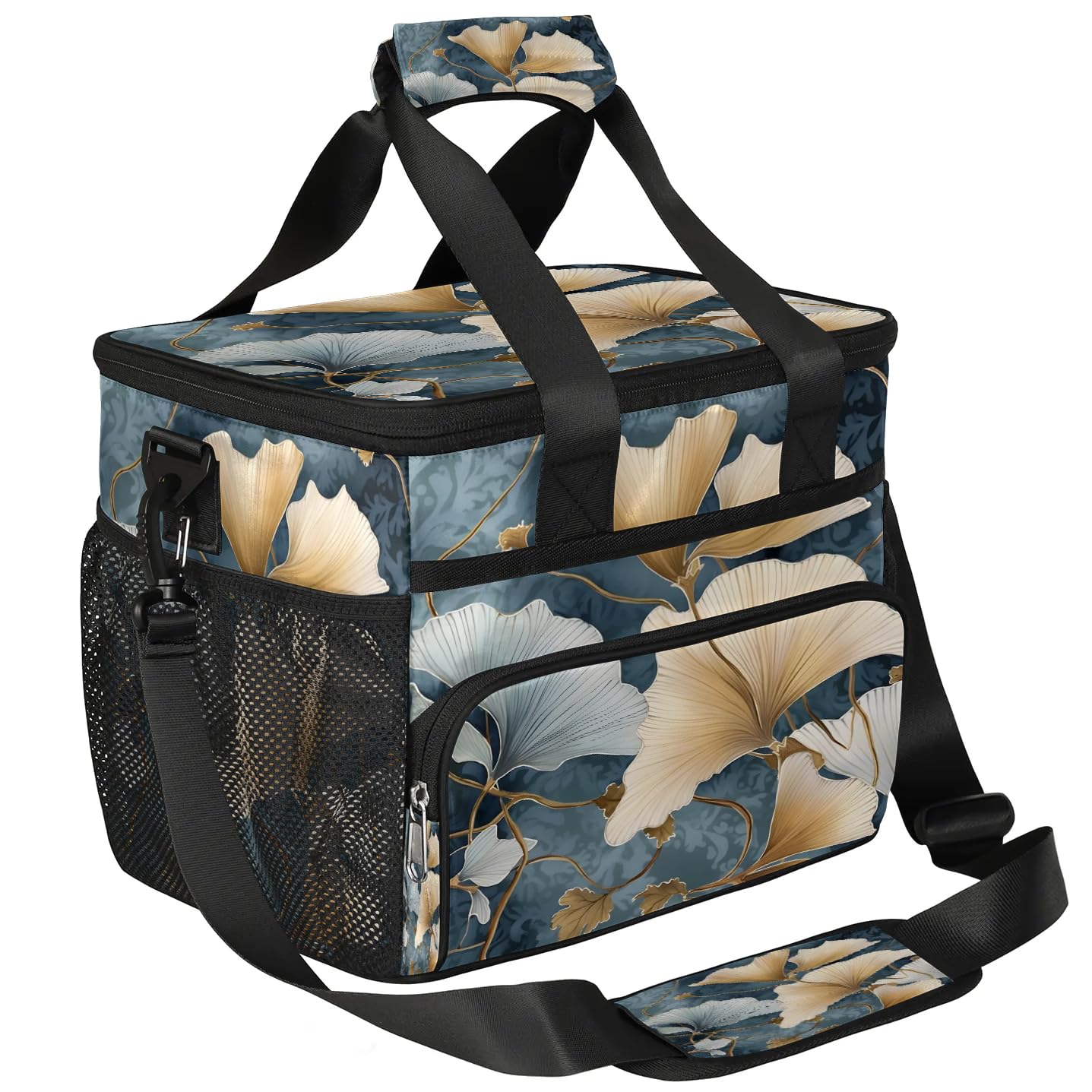 Lunch Box for Men Heavy Duty Insulated Lunch Bag for Women Ginkgo Leaf Lunchbox for Adults Lunch Cooler