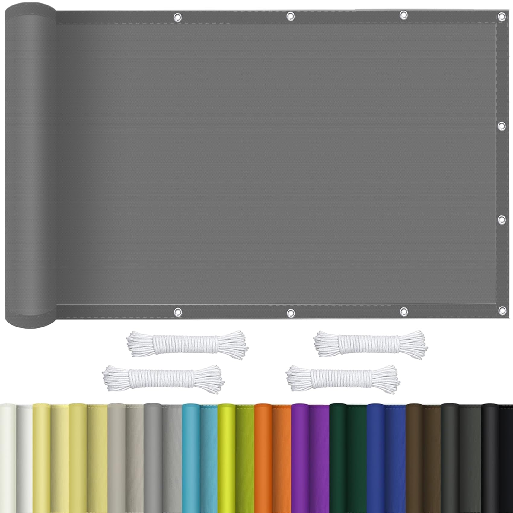 Toile ombrage pour jardin et terrasse gris clair zone de fraîcheur extérieure pliable