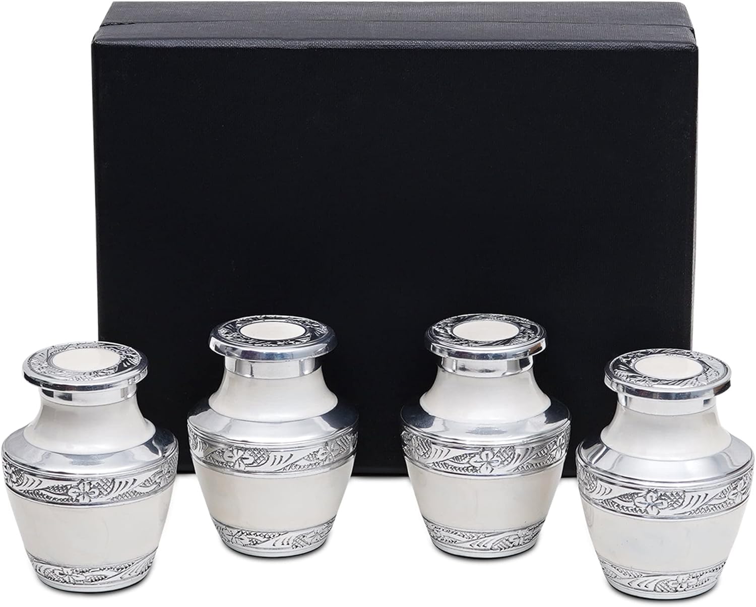 Mini Keepsake Urns for Ashes - Set of 4
