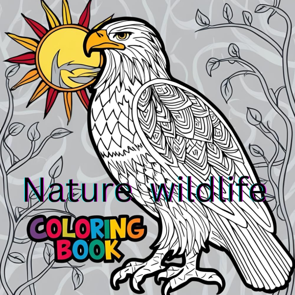 Nature wildlife coloring book for mind clarity: Mind relaxation with nature wildlife