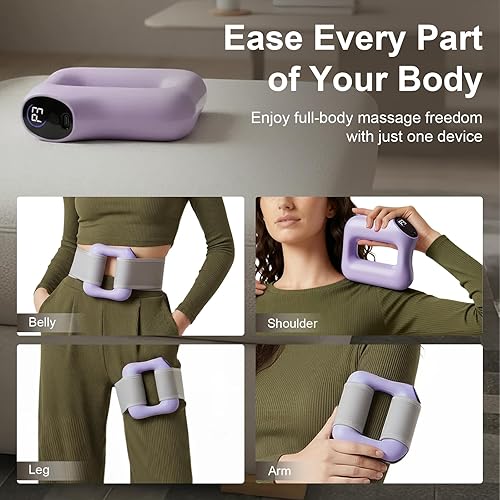 Miniatura 6 de Masajeador de anillo de fascia de cuerpo completo, masajeador ergonómico 2025 con 3 modos y 5 intensidades, quema de grasa rápida y moldeador