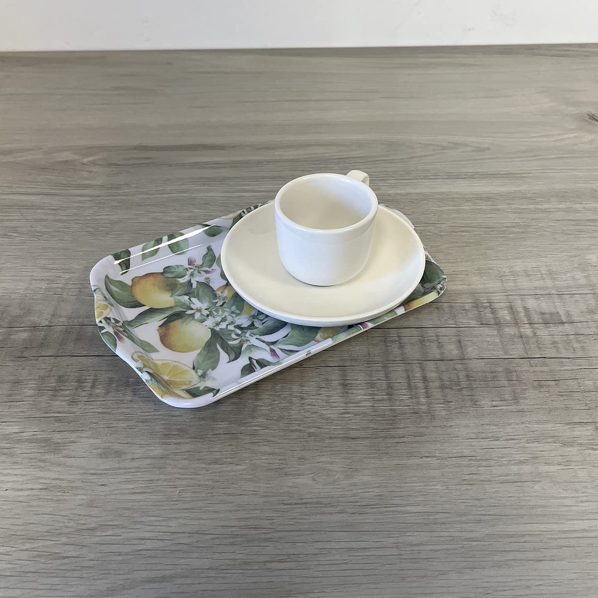 Vassoio tondo con limoni 20x20