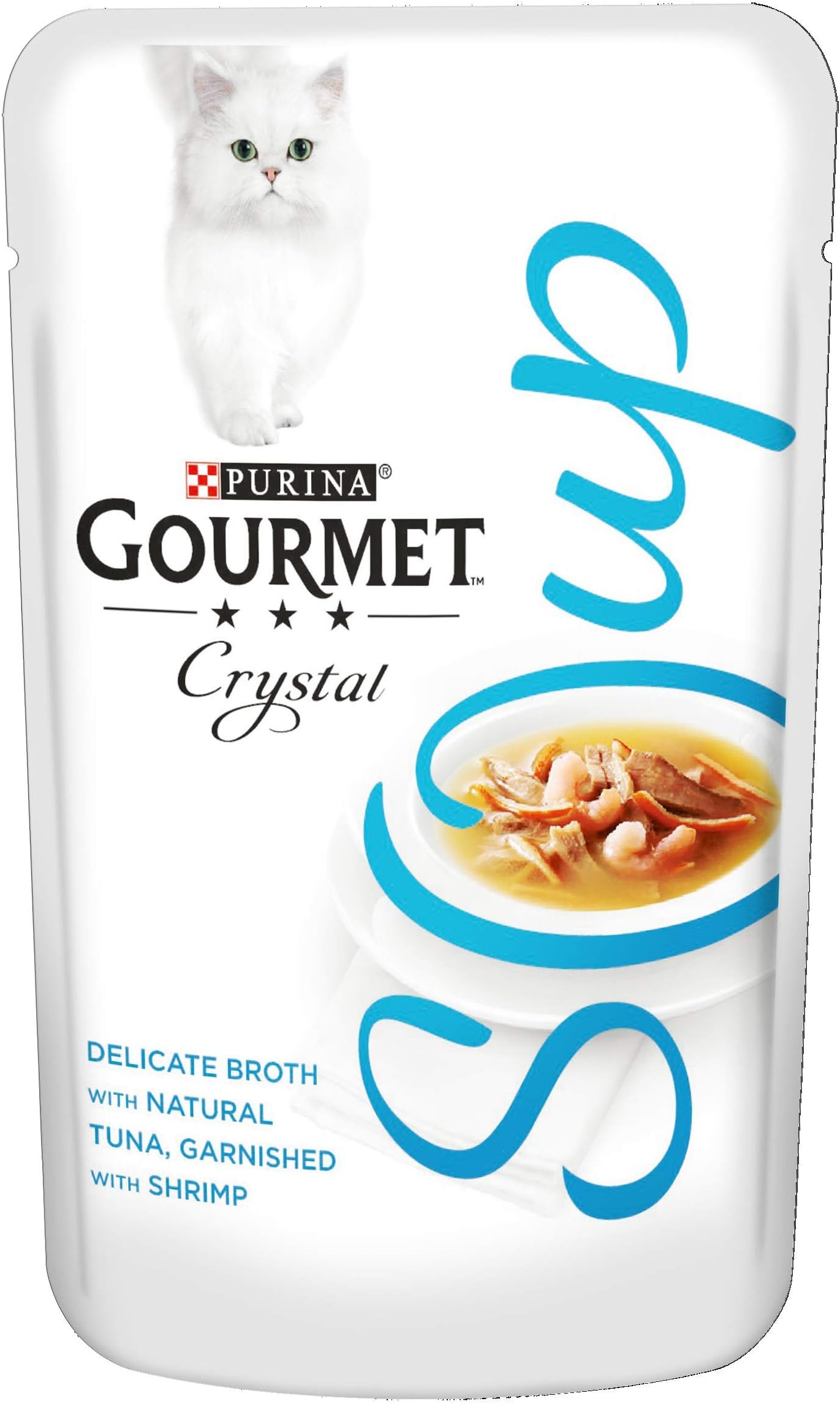 Tuna/Shrimp/Whitefish Wet Food Pouch for Adult Cat, 2 x 16 x 40 g