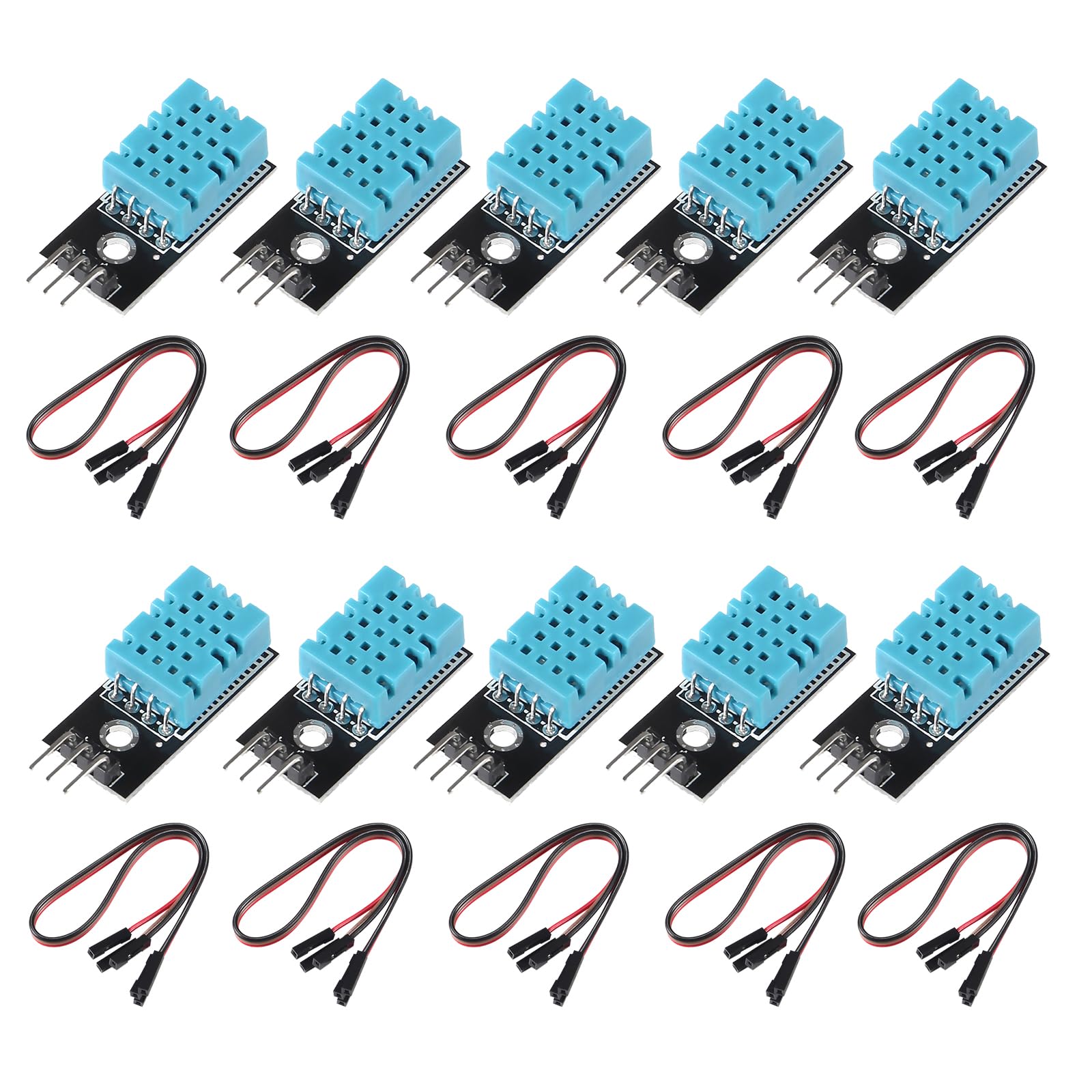 Diann 10pcs Dht11 Temperature Humidity Sensor Module Digital ...