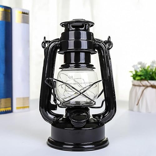 Faroles LED vintage decorativos de batería, decoración de Navidad, farol colgante para exteriores, lámpara colgante de llama parpadeante adecuada