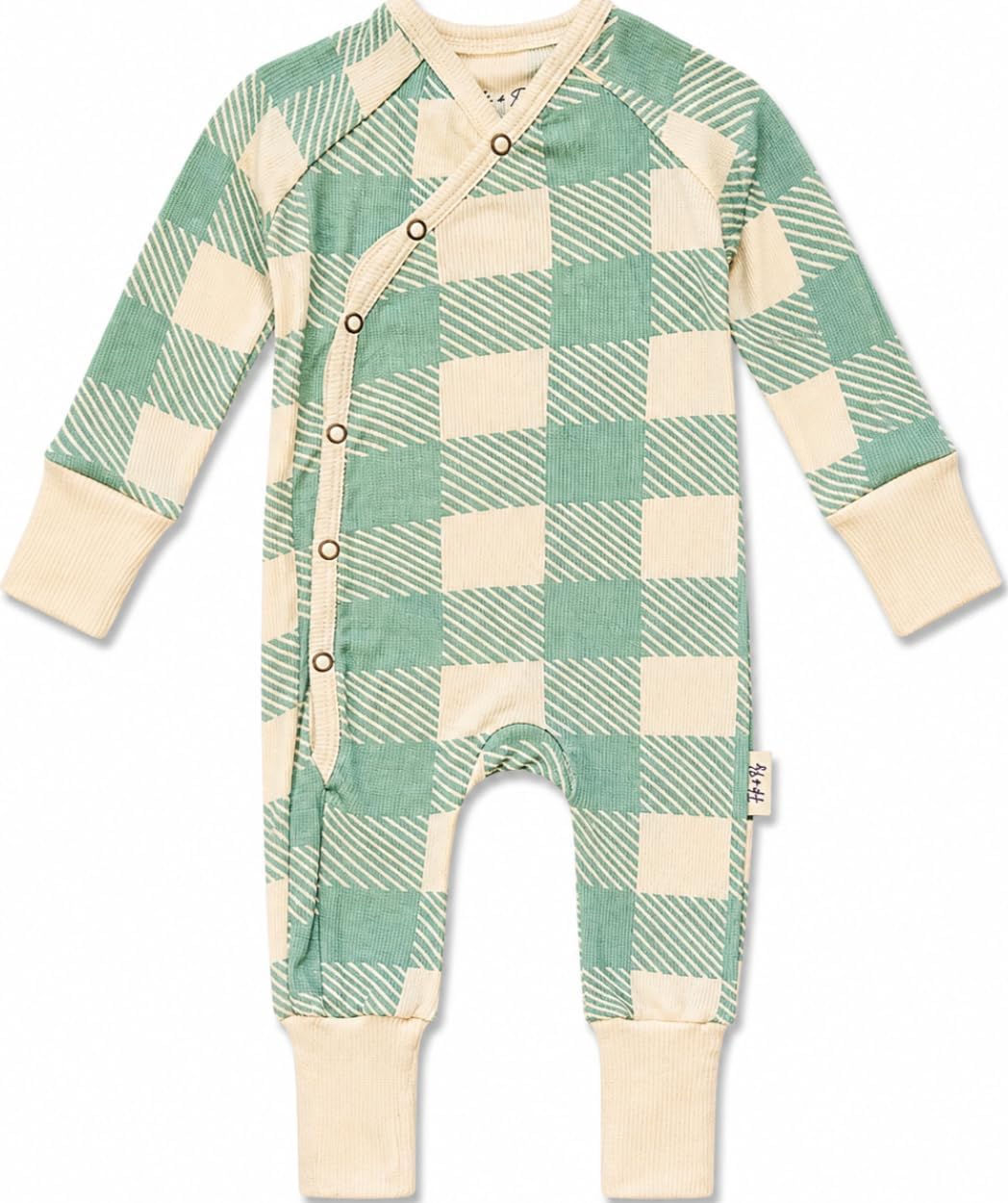 Fifi & Ry Baby Pajamas for Sensitive Skin & Eczema, 100% Bamboo Lyocell, Ribbed & Ultra Breathable Convertible Footie Romper