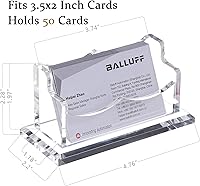 Vista 7 de Soporte para Tarjetas de Visita para Exhibición de Escritorio, Soporte Organizador de Tarjetas de Acrílico Transparente para Hombres y Mujeres