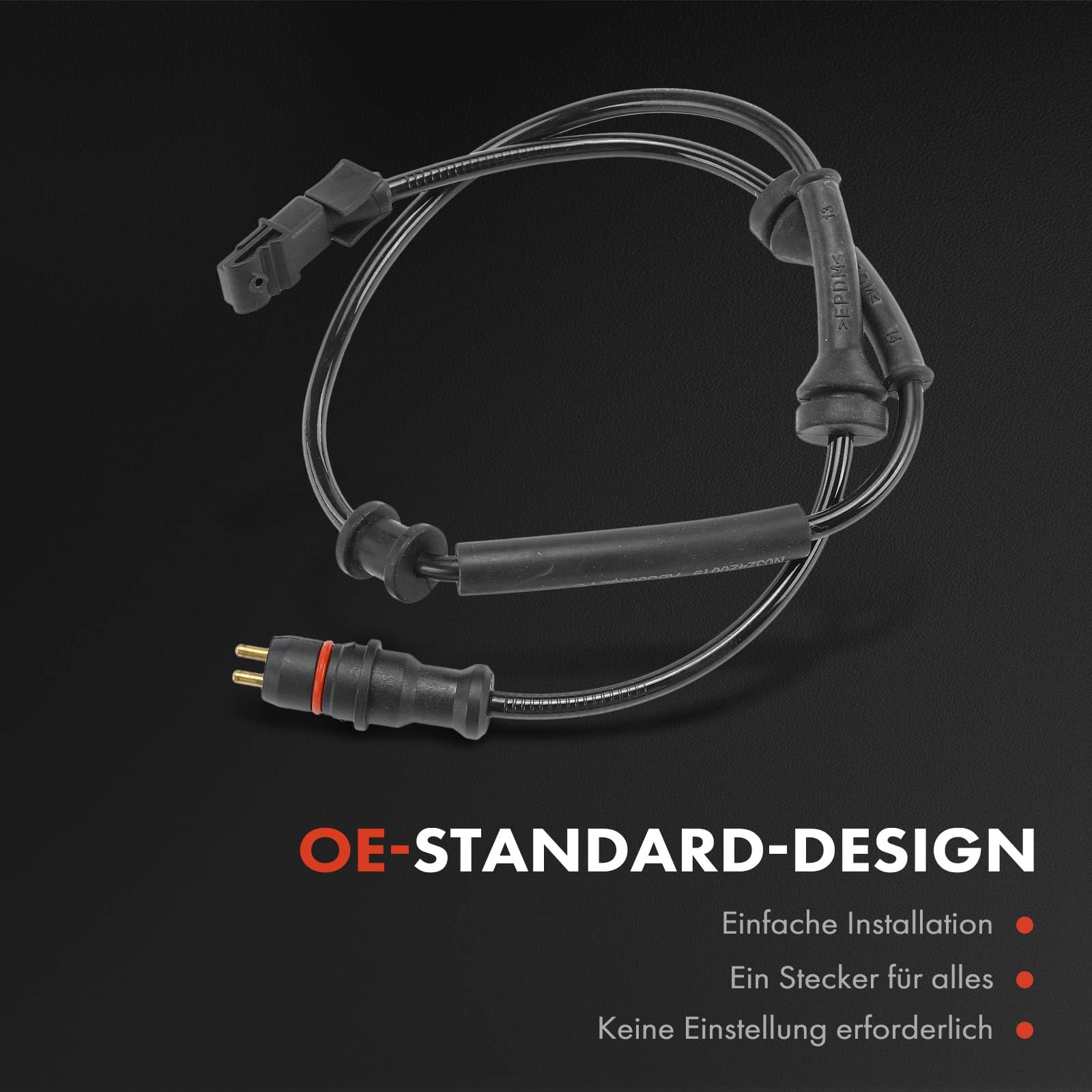 ABS Sensor Raddrehzahl 2-Polig Für Renault Laguna | Hinten Links/Rechts | Ersatz 7700823325