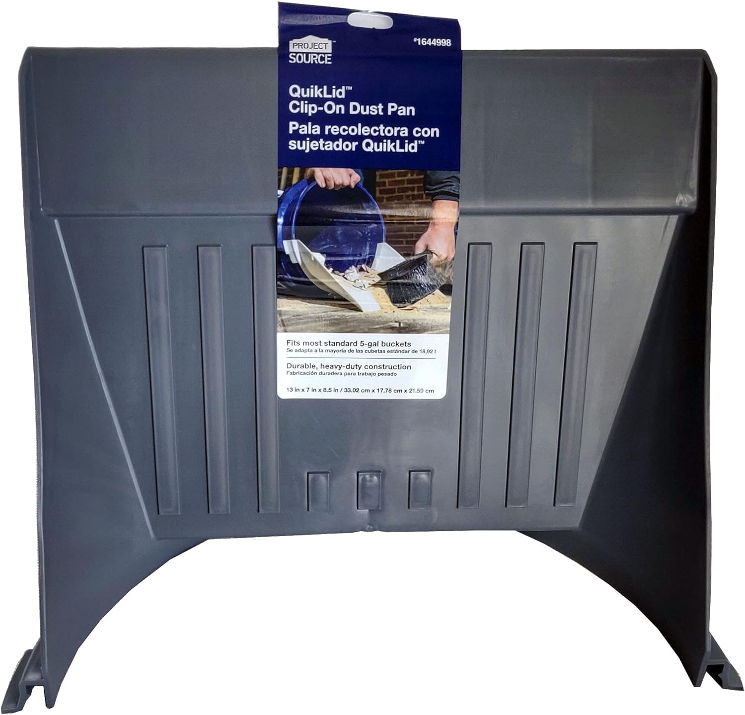 Project Source QuikLid ClipOn Dust Pan 5Gallon Bucket Accessory