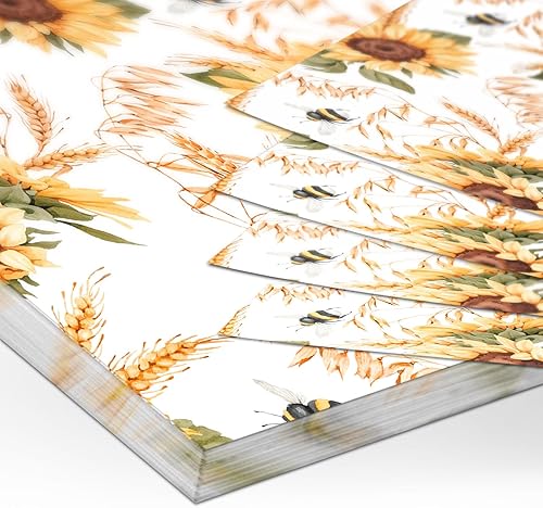 Miniatura 4 de 50 Pieces Disposable Paper Placemats Sunflowers Table Place Mats for Birthday Wedding Party Dinner Kitchen Decor 11"x 17"