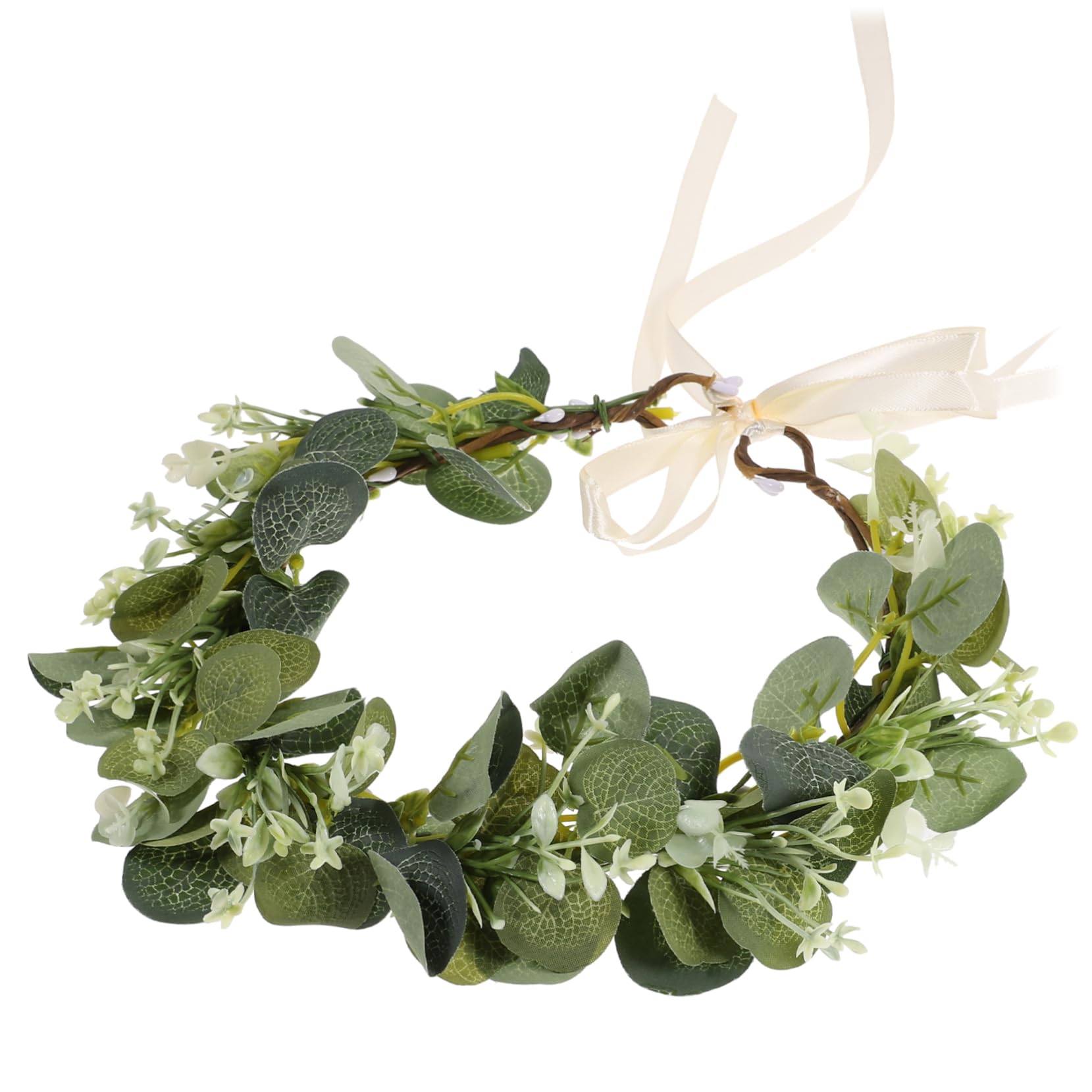 FRCOLOR 3 Piezas Guirnalda Diadema Cintas Para El Cabello Para Niñas Tocado Nupcial De Hadas Foto Guirnalda Falsa Tocado Nupcial Traje De Alambre De Hierro Verde