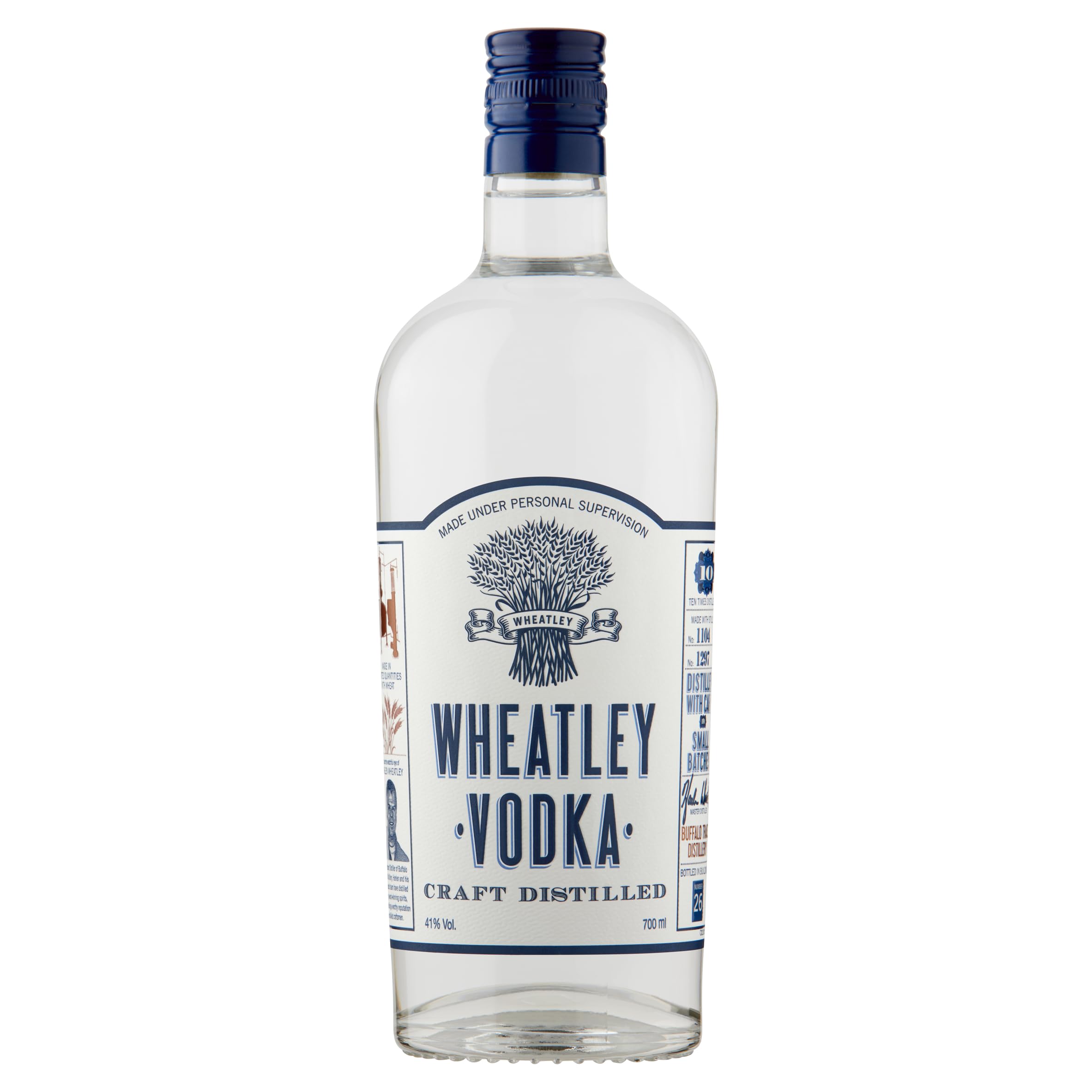 Wheatley Artisanal Craft Vodka, ABV 41% from Buffalo Trace Distillery, 70cl