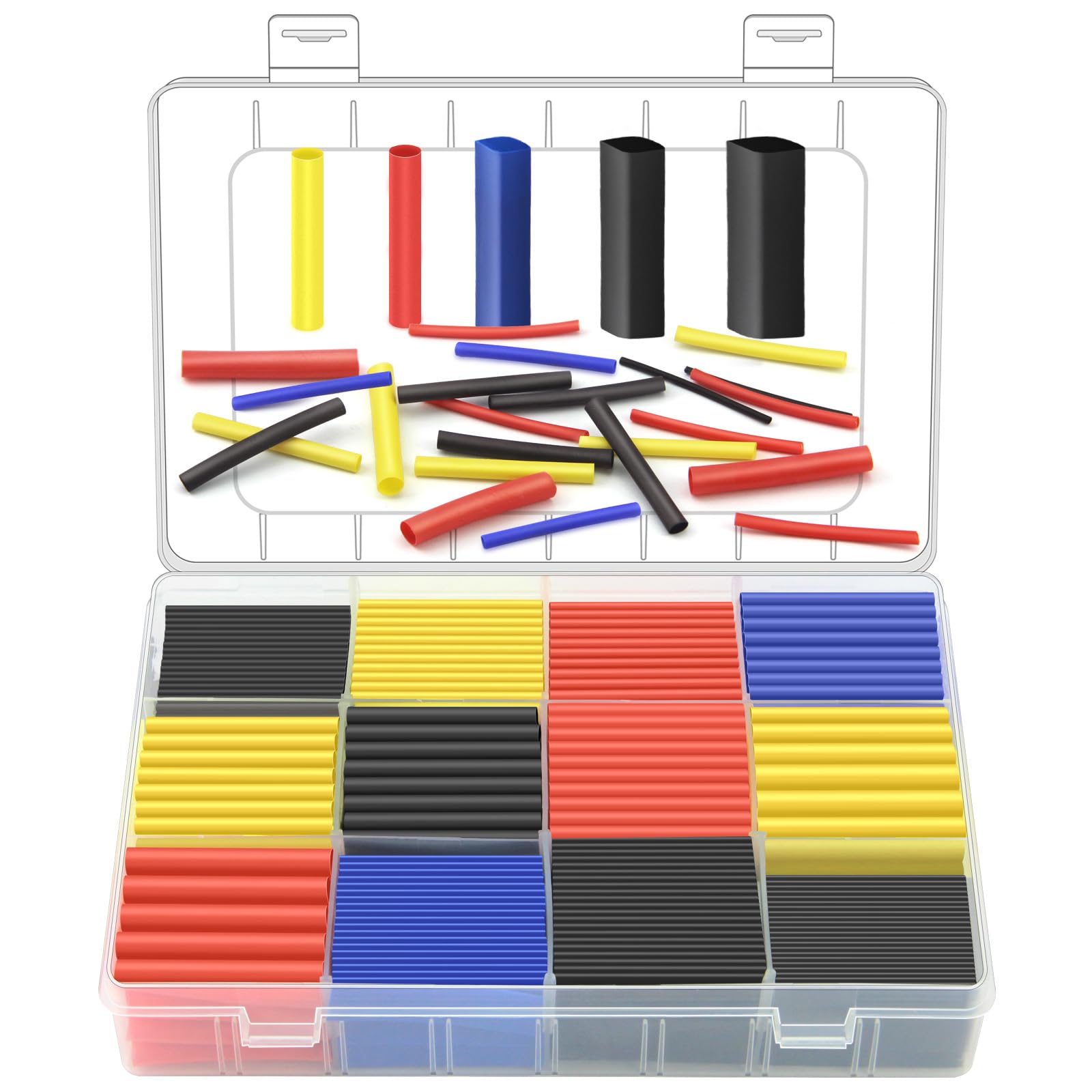 Poeland 780PCS Heat Shrink Tubing Kit, 4 Colors Electrical Insulation Heat Shrink
